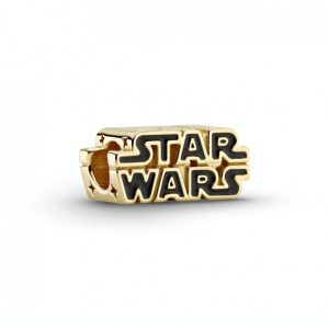 Charm Pandora Logo De Star Wars Dorado Oro Shine