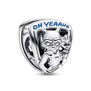 Charm Pandora Emblema Rocket Raccoon y Groot Guardianes De La Galaxia Marvel