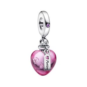Charm Pandora Poción De Amor Corazón Rosa Plata