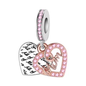 Charm Pandora Rose Mom Madre Mamá Oro Rosa
