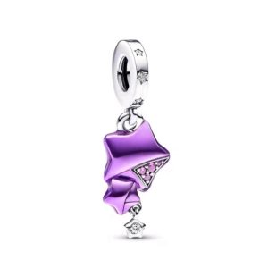 Charm Pandora Estrella Lila Brillante En Plata S925