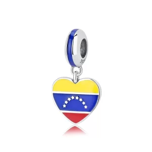 Charm Pandora Venezuela Orgullo Venezolano en Plata S925 Original