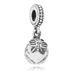 Charm Pandora Mariposa Murano Transparente En Plata S925 Original