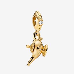 Charm Pandora Lámpara De Aladdin Disney Oro Dorado Shine