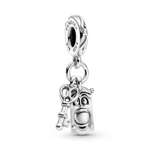 Charm Pandora Alicia En El País Las Maravillas Llave Y Chapa Plata S925 Original