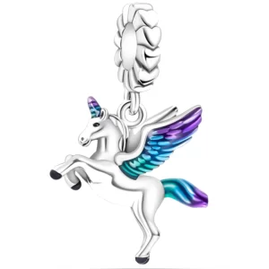 Charm Pandora Unicornio De Colores Plata S925 Original