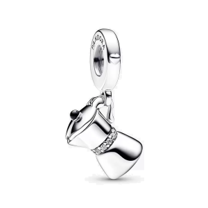 Charm Pandora Cafetera Cafe Fabricado En Plata S925 Original