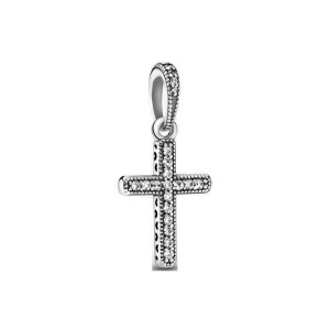 Charm Pandora Cruz Colgante Fe Religioso En Plata Original