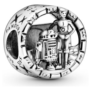 Charm Pandora Logo Star Wars R2-d2 Y C-3po Droide Plata S925 Original