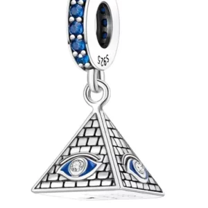 Charm Pandora Piramide De Egipto Ojo De Horus Iluminatti En Plata S925 Original