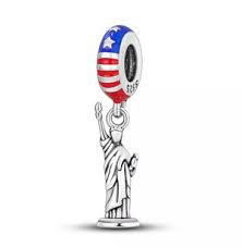 Charm Pandora Estatua De La Libertad Nueva York Estados Unidos En Plata S925 Original