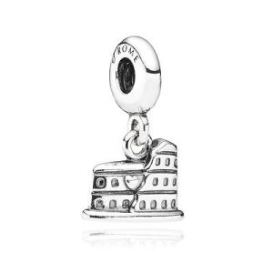 Charm Pandora Coliseo De Roma Italia Fabricado En Plata S925