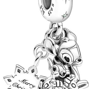 Charm Pandora Bambi Y Tambor Conejo Disney Feliz Navidad Plata S925 Original