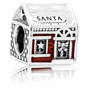 Charm Pandora Casa De Navidad Santa Clous Papa Noel Plata S925 Original