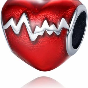 Charm Pandora Corazón Rojo Latidos De Amor Plata S925 Original