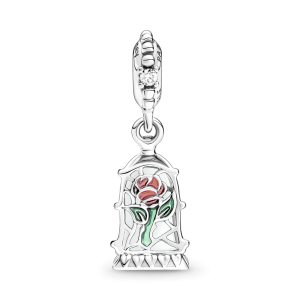 Charm Pandora Bella Como Una Rosa Disney Plata Original