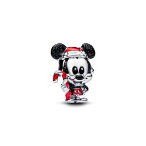 Charm Pandora Santa Mickey Regalo De Navidad Disney Plata S925 Original