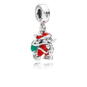 Charm Pandora Santa Mickey Regalo De Navidad Disney Plata S925 Original