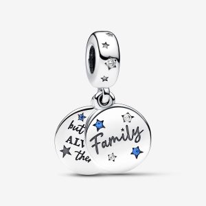 Charm Pandora Familia Para Siempre Colgante Doble Plata S925 Original