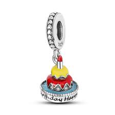 Charm Pandora Feliz Cumpleaños Torta Colores Plata S925 Original