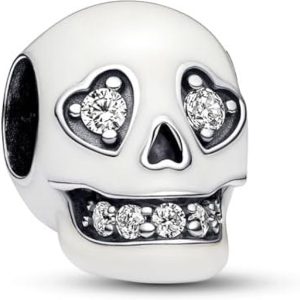 Charm Pandora Calavera Brilla En La Oscuridad Plata S925 Original