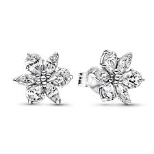 Aretes Pendientes Pandora Flor Resplandeciente Dorado Oro Shine Original