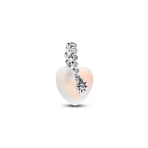 Charm Pandora Estrella Fugaz Corazón Fluorecente Plata Original