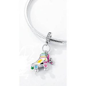 Charm Pandora Patines Que Brillan En La Oscuridad En Plata S925 Original
