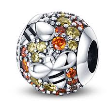 Charm Pandora  Abeja Separador Circonita Brillante En Plata S925 Original
