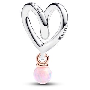 Charm Pandora Mom Madre Ninguna Como Tu Ópalo Plata Y Oro Rosa