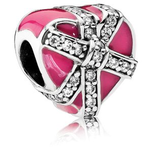 Charm Pandora Corazón Rosa Regalo Amor Plata S925 Original