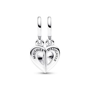 Charm Pandora Doble Madre E Hija Plata S925 Original