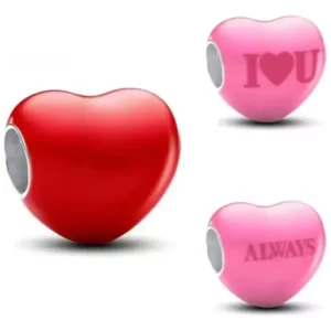 Charm Pandora Corazón Amor Love Cambia De Tono Rosa y Rojo