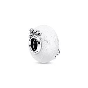 Charm Pandora Mamá Y Amor Murano Blanco Madre Plata S925 Original