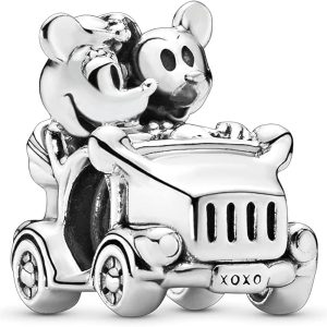 Charm Pandora Carro Minnie Mickey Mouse Disney Land Plata S925 Original