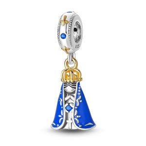 Charm Pandora Virgen María Fe Religioso Original