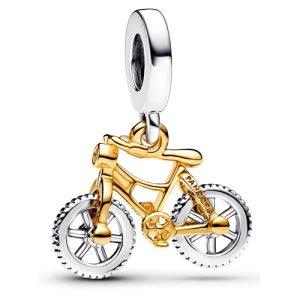 Charm Pandora Bicicleta Brillante Con Movimiento Plata S925 Y Oro Original