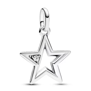 Charm Pandora Me Estrella Brillante Medallón Plata S925 Original