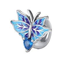 Charm Pandora Mariposa Azul Plata Original