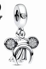 Charm Pandora Minnie Mouse Anillo De Boda Plata Original