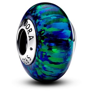 Charm Pandora Murano Verde Opalescente Plata S925 Original
