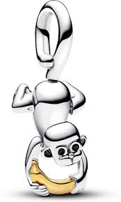 Charm Pandora Mico Mono Corazón Ruby Plata S925 Original