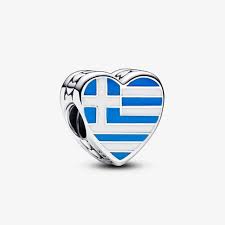 Charm Pandora Bandera De Grecia Atenas Europa Original