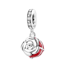 Charm Pandora Flor Rosa Regalo Amor Plata S925 Original