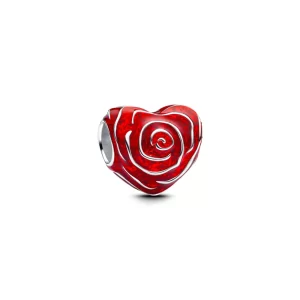 Charm Pandora Rosa Flor Fabricado En Plata S925 Original