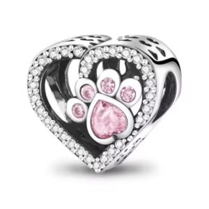 Charm Pandora Huella Perro Mascota Hueso Mejor Amigo Plata S925 Original