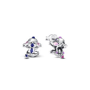 Aretes Pandora Lilo Y Stich Ángel De Disney Plata S925 Original