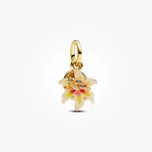 Charm Pandora Shine Flor De Enredados Rapunzel Disney Oro Dorado