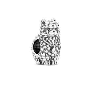 Charm Pandora Llama Animal Perú Andes Plata Original