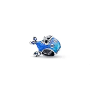 Charm Pandora Ballena Océanos Playa Mar Color Plata S925 Original